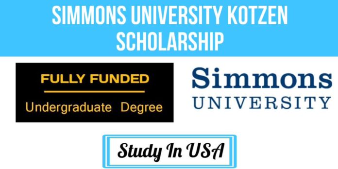 Simmons University Kotzen Scholarship